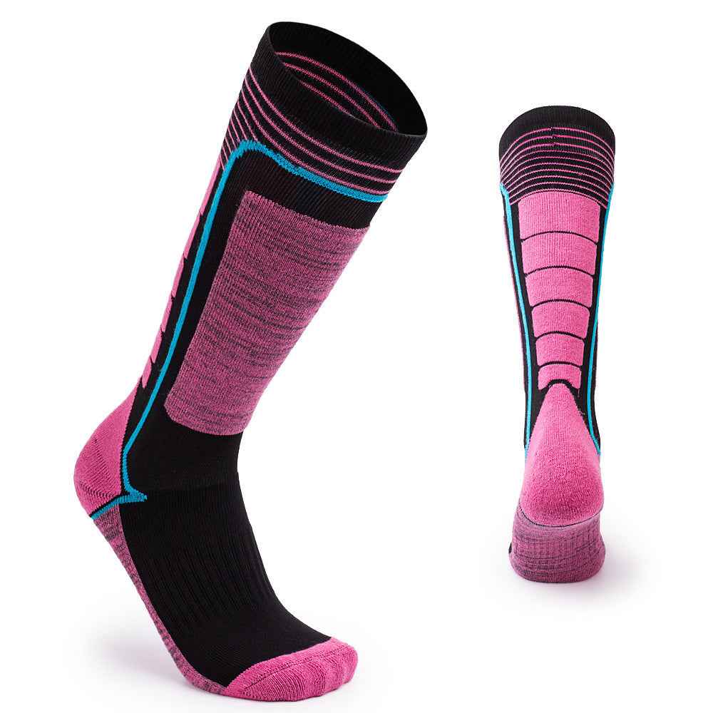 New Parent-Child Long Tube Warm Ski Socks Outdoor Hiking Socks Children's Thickened Hiking Socks