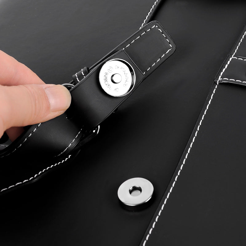 Men's 20–35L PU Leather Computer Backpack