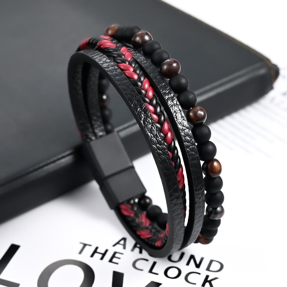 Multi b-layered woven bracelet  belts Generic