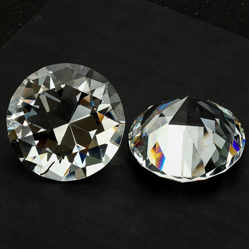 10 Colors Crystal Diamond Shaped Paperweight Decorative Cut Glass Giant Gemstone Wedding Christmas Ornament Gifts