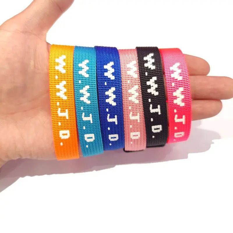 WWJD Nylon Bracelet Pack – 10 or 20 Pieces