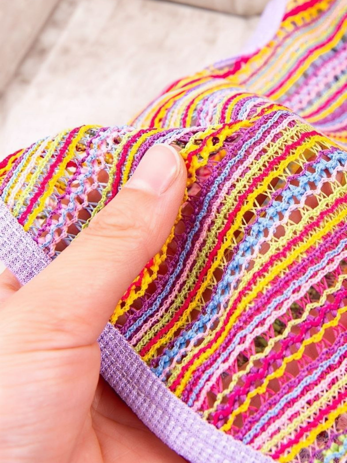 Crochet knit breathable pet top from Trendsi featuring a lightweight, stylish design with a comfortable fit for pets.
