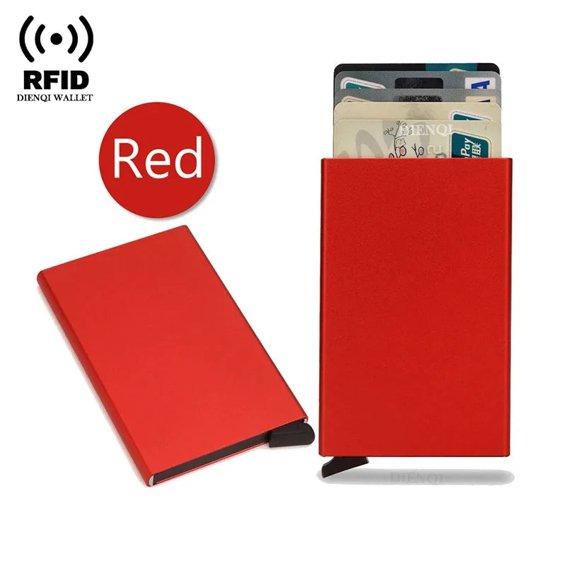 RFID Pop-Up Metal Card Holder Wallet