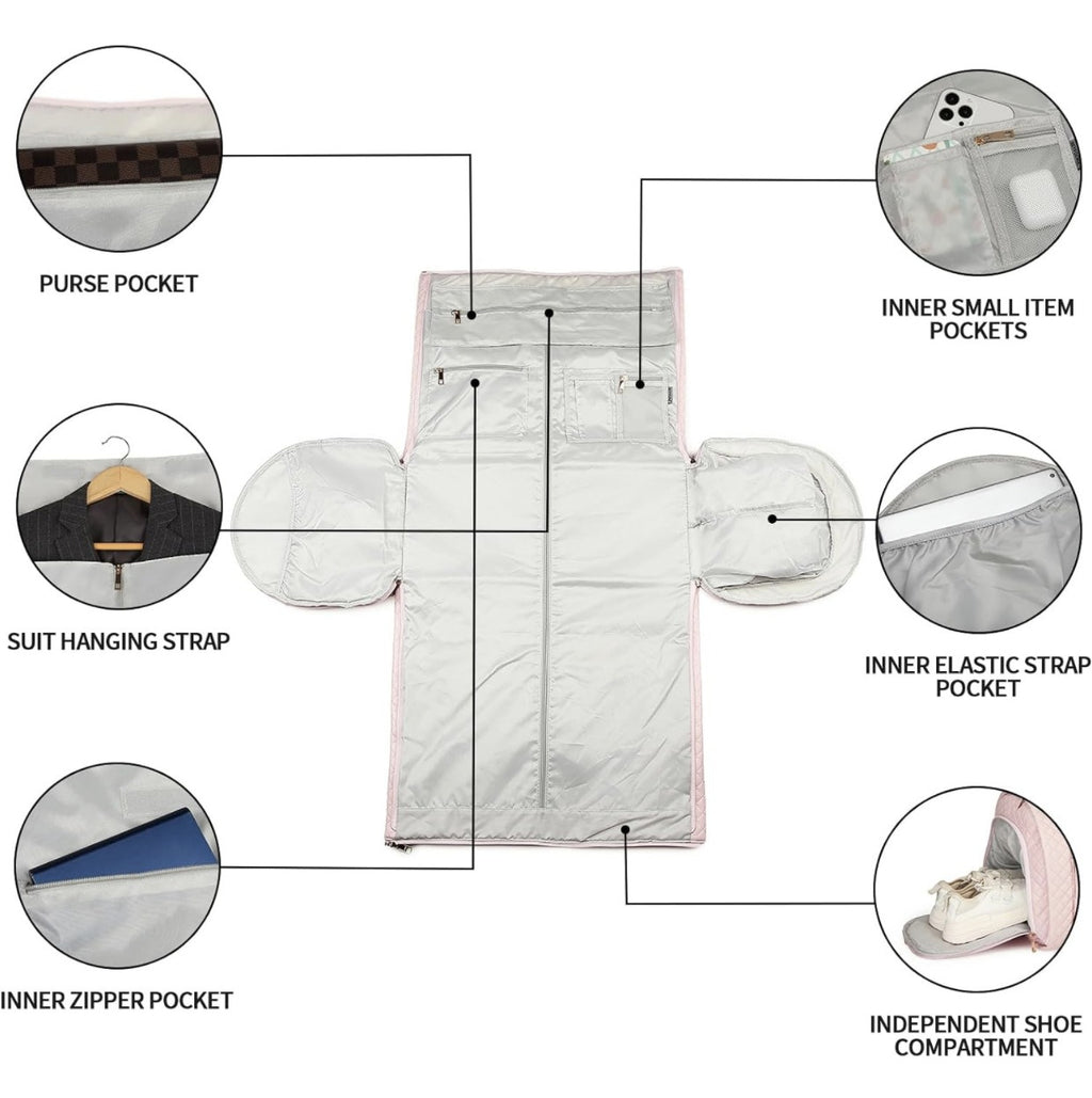 Business Travel Duffel Bag with Garment Compartment