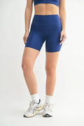 Trendsi Mono B Venice Cloud Light Sculpt Biker Shorts in soft, stretchy fabric with a high-waist design for a comfortable fit.