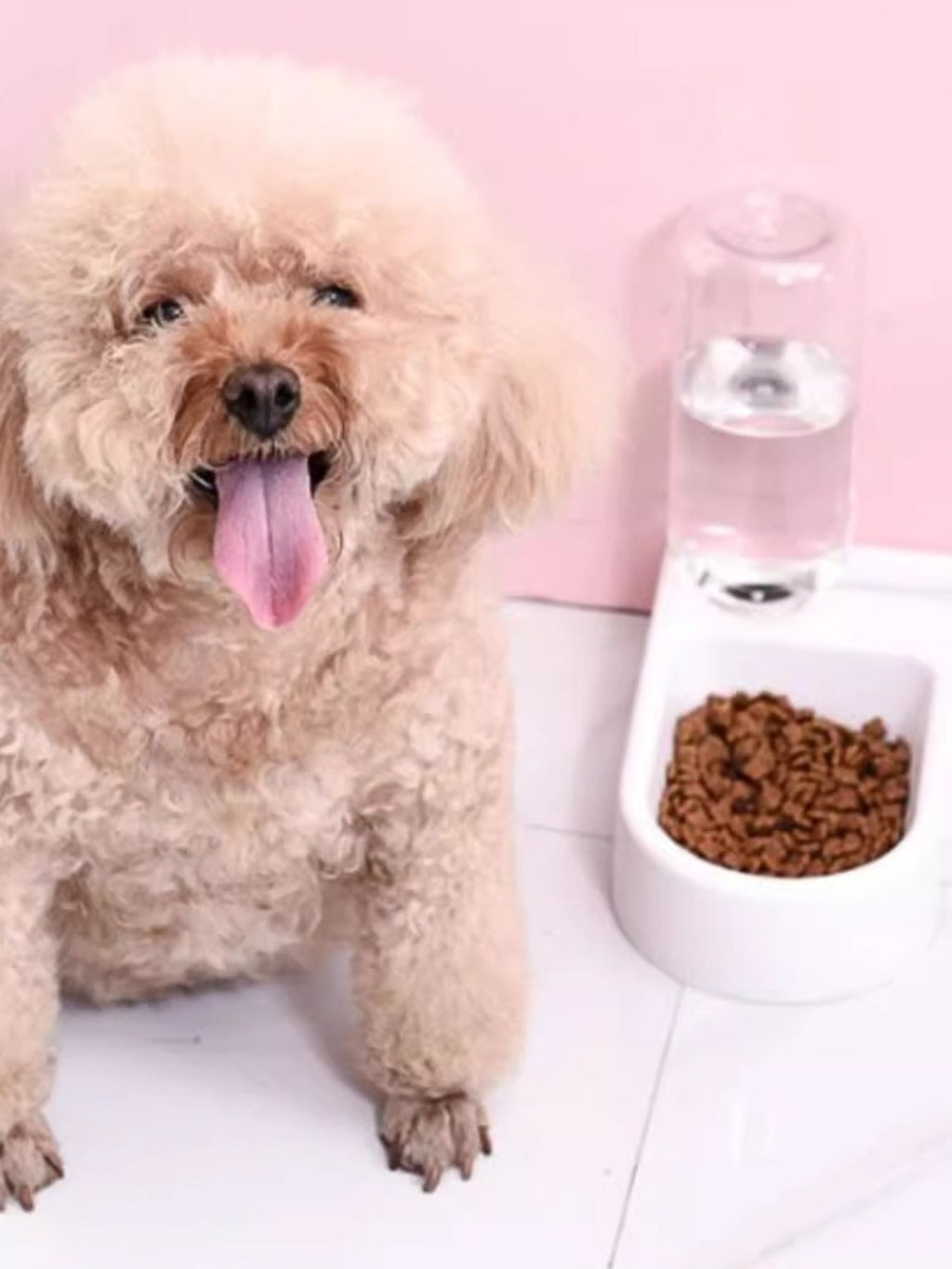 Automatic water refilling pet bowl by Trendsi, showing a sleek pet bowl with water level sensor and refill mechanism.