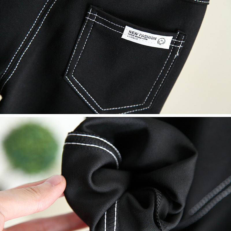 Boys' Black Casual Sweatpants