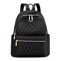 Women's Diamond-Quilted Nylon Travel Backpack