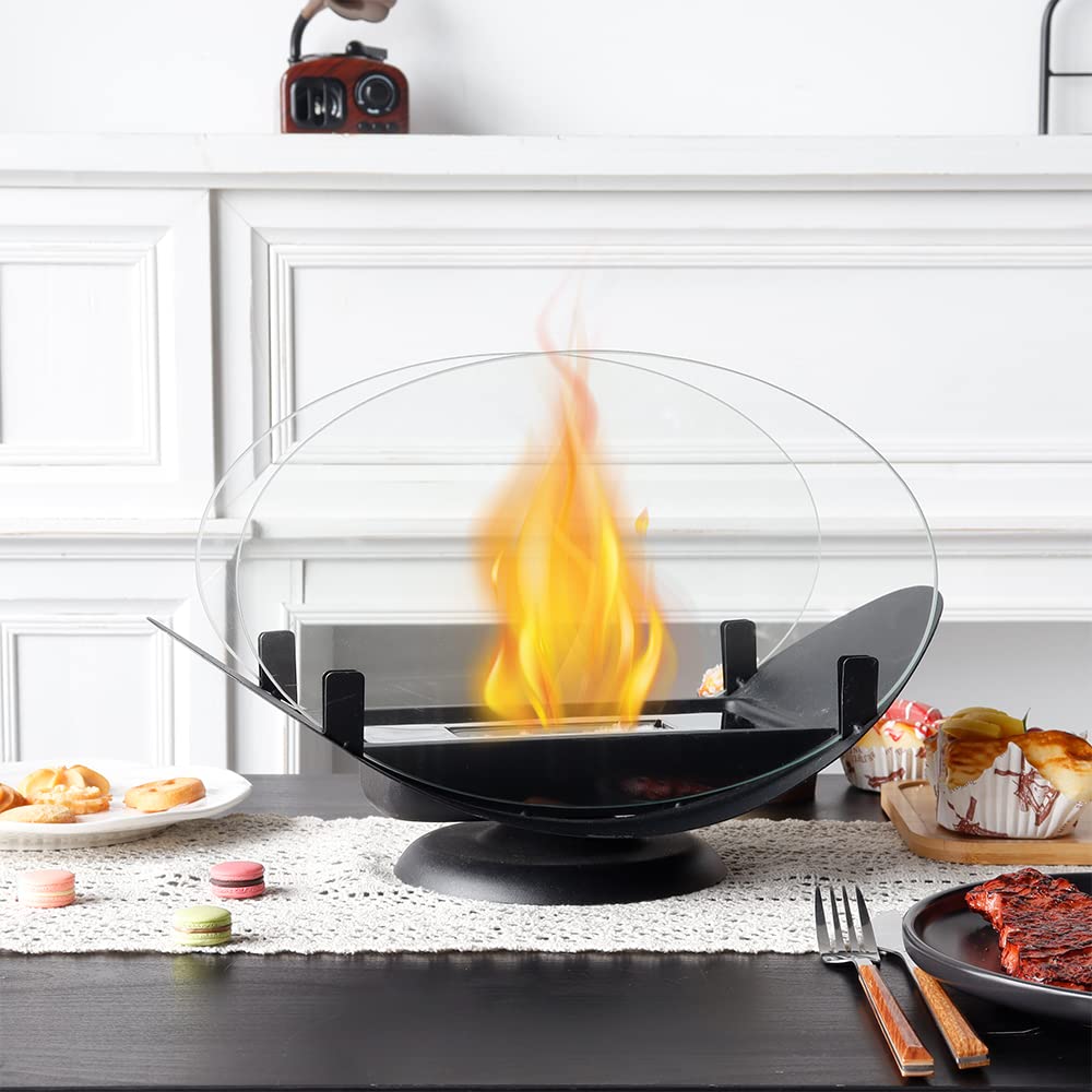 Portable tabletop alcohol fireplace