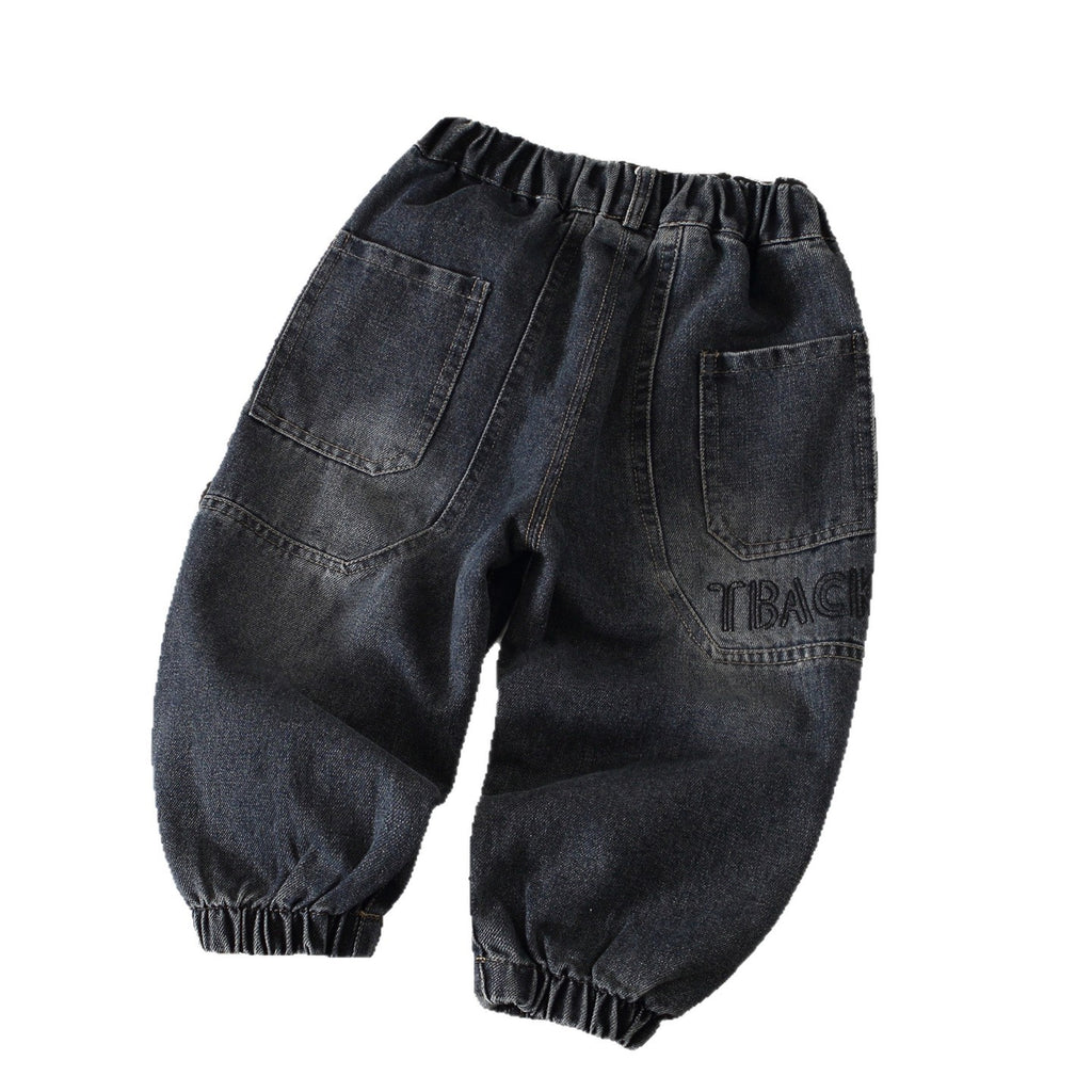 Boys' Cuffed Ankle Denim Pants