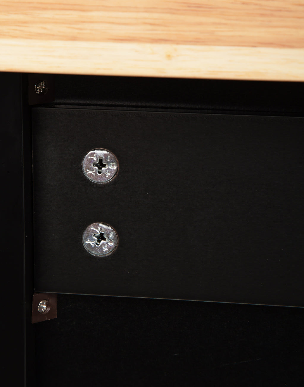 Black Rolling Kitchen Island with Extendable Rubber-Wood Top