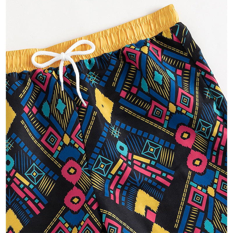 Women's Printed Mid-Length Swim Shorts