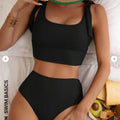 Women's Two-Piece Swimwear Solid Color Swimwear Wholesale Swimwear Manufacturer