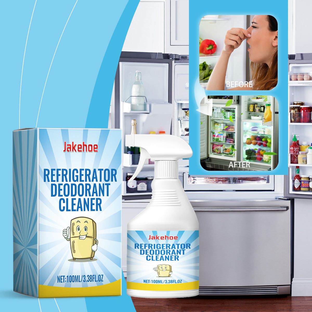 Refrigerator & Freezer Deodorizing Cleaner Spray
