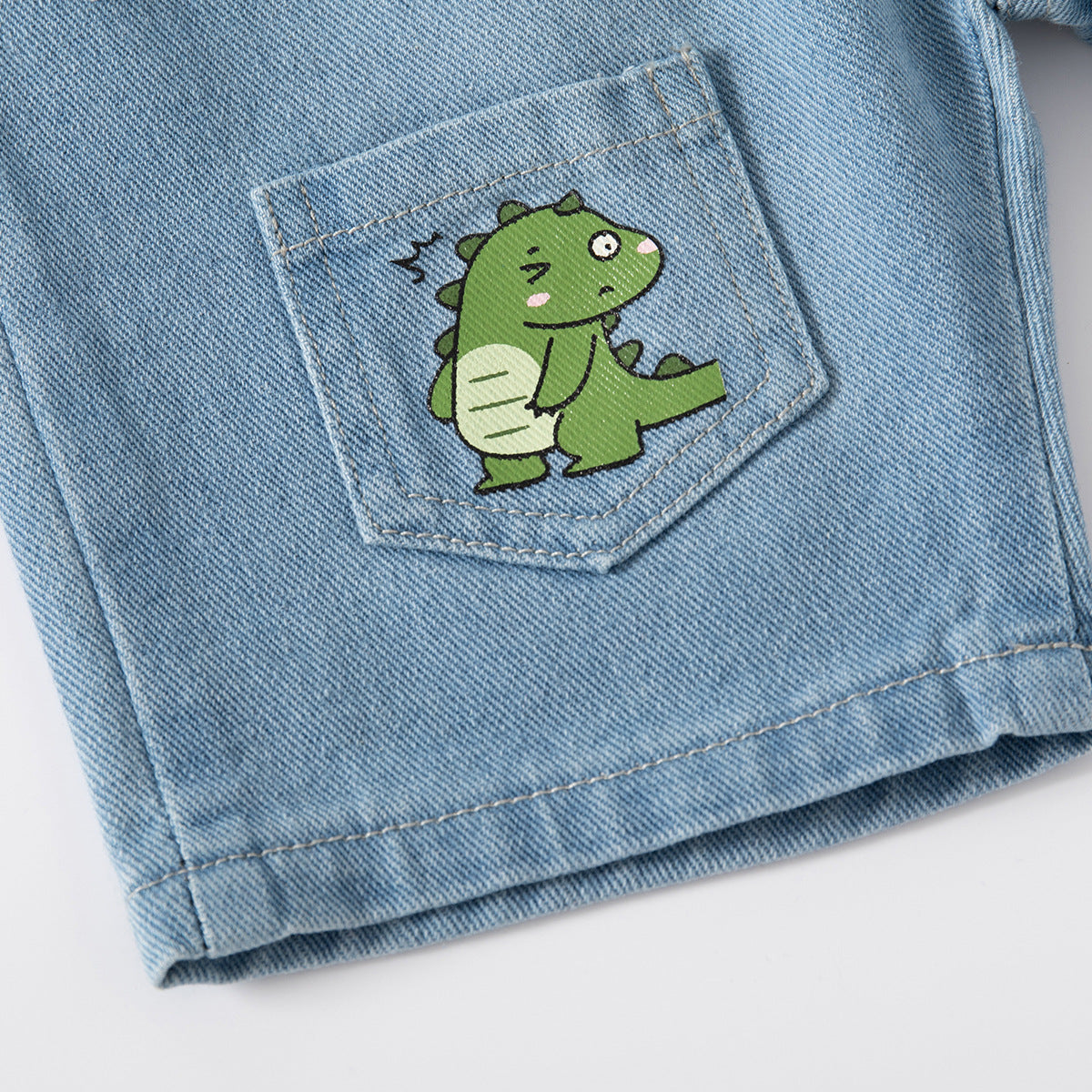 Shorts Cute Dinosaur Kids Denim Shorts Outdoor Sport Casual Shorts