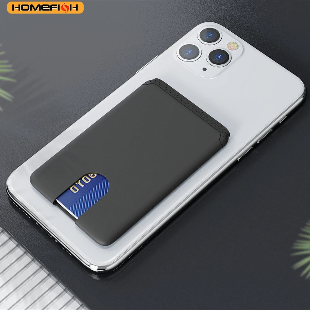 Adhesive Silicone Phone Card Holder