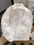 Men's plus size thick quilted zip-up jacket, view 5