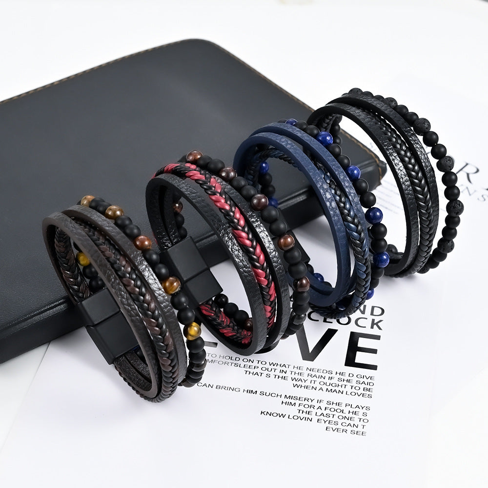 Multi b-layered woven bracelet  belts Generic