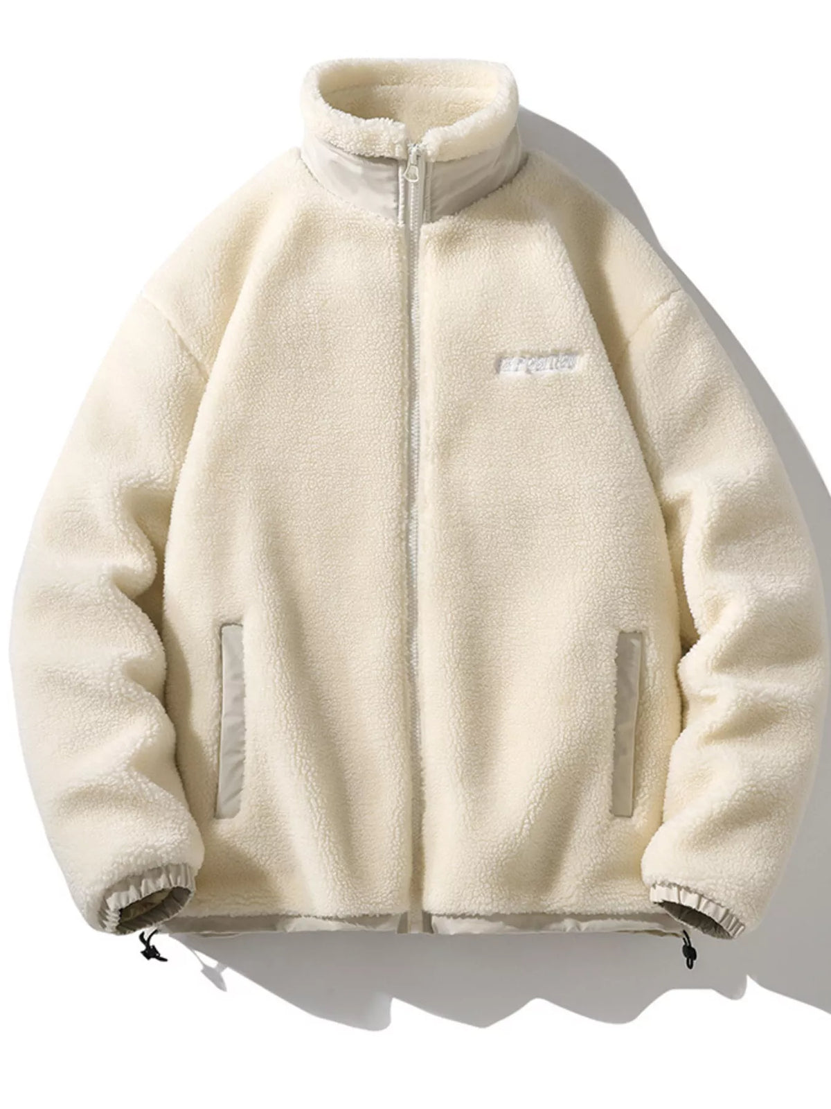 Men's plus size cozy fleece full-zip jacket, view 5