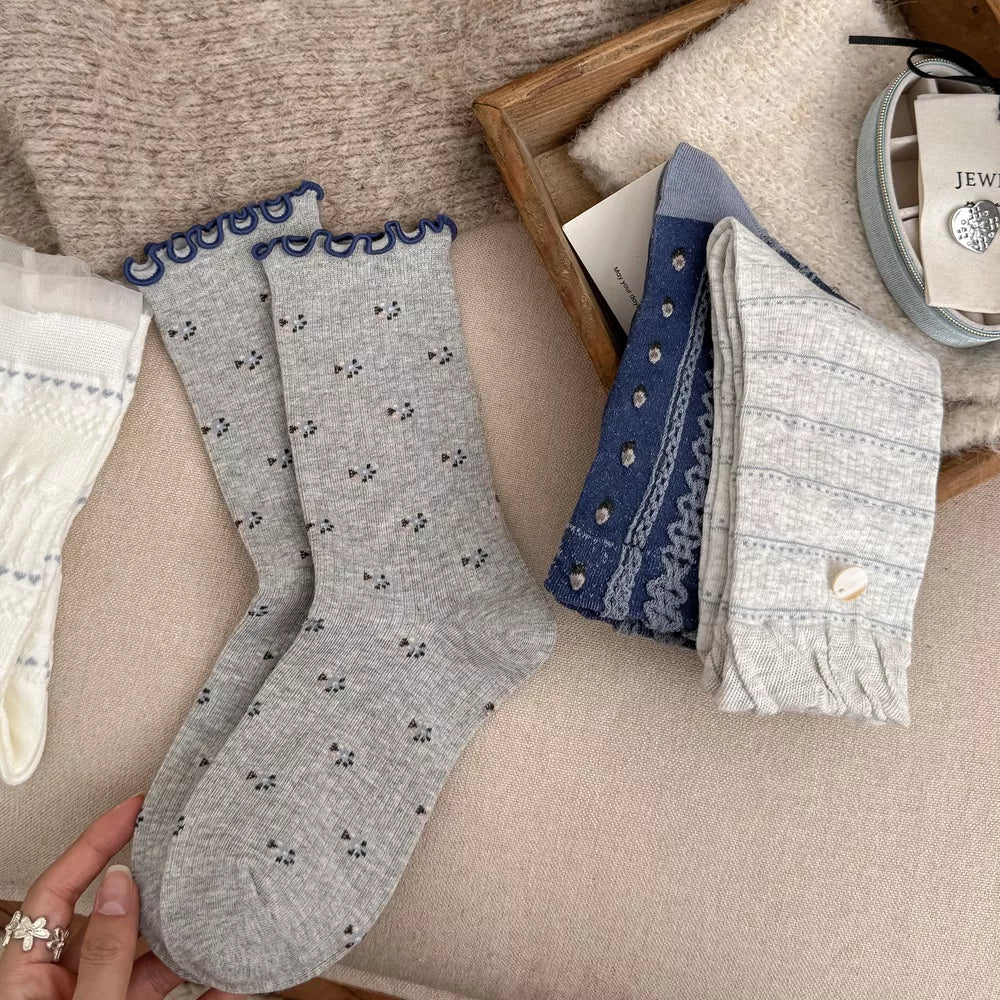 Cotton knit socks, view 14