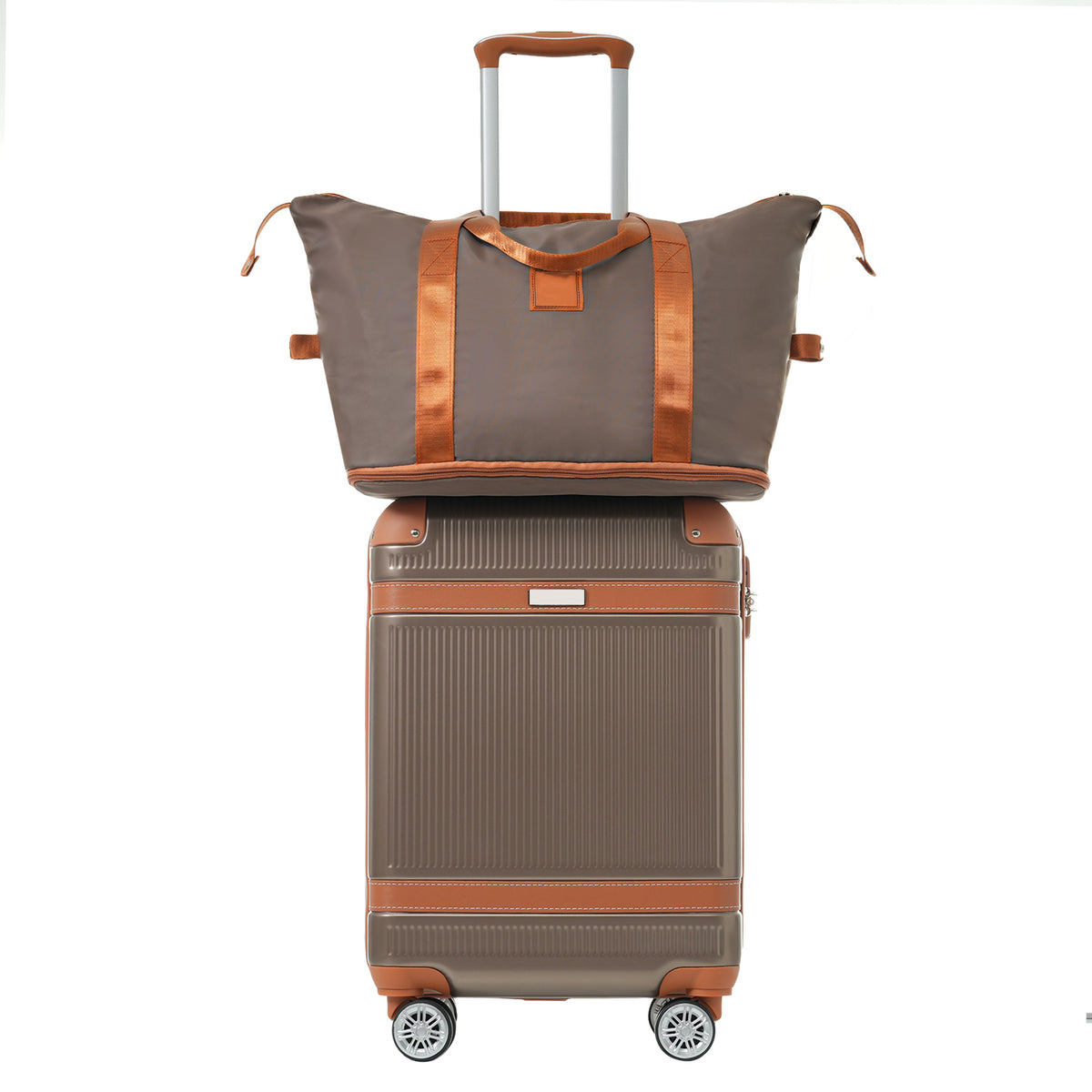 3-Piece Hardshell Spinner Luggage Set with TSA Lock – Copper