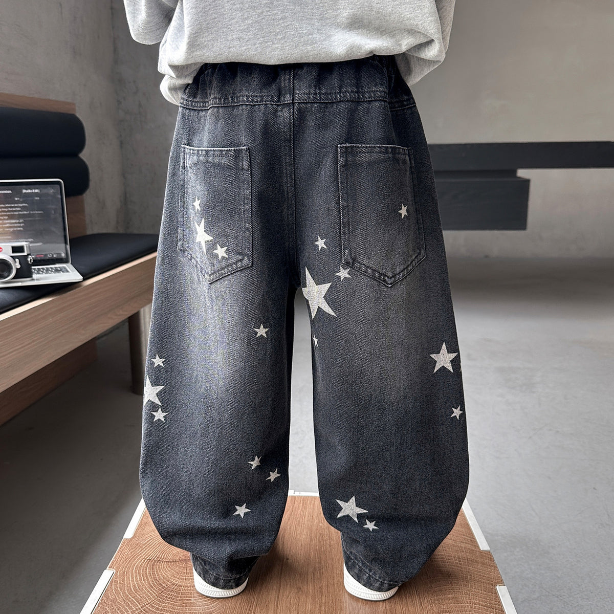 Straight Leg Denim Pants for Boys