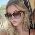 Trendsi UV protection gradient sunglasses with tinted lenses and sleek black frames, designed to reduce glare and block UV rays.