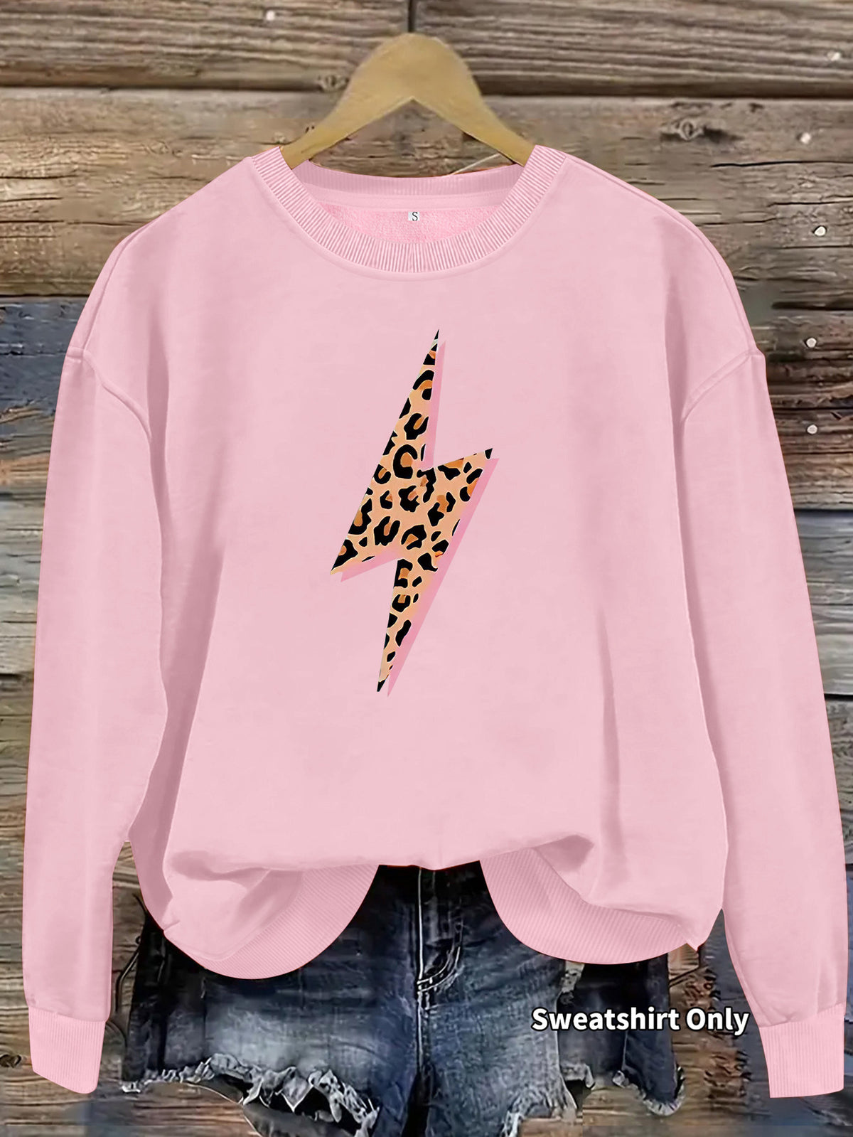 Women's Thick Printed Lantern-Sleeve Sweatshirt