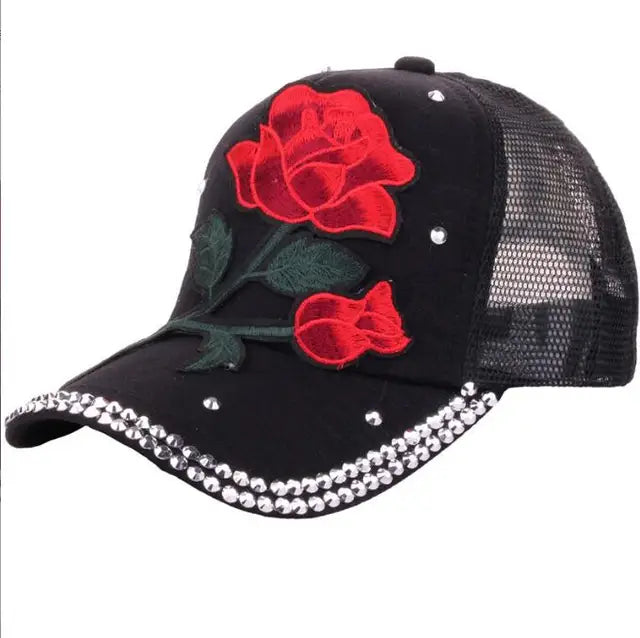 Rose-Style Casual Snapback Baseball Cap