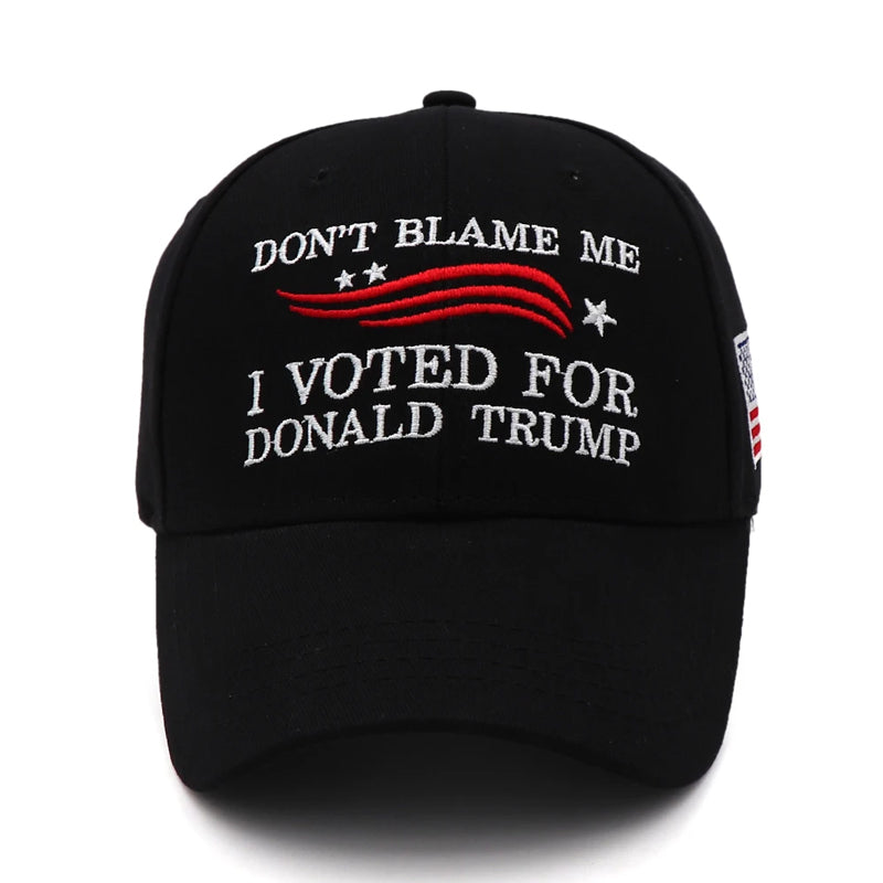 Trump Embroidered Cotton Baseball Cap