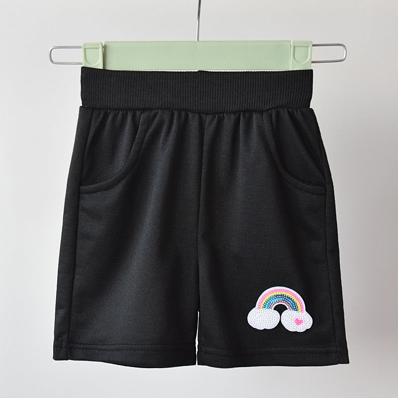Girls' Cotton Capri Sport Pants