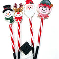 Solar Christmas ground stake lights, set of 4