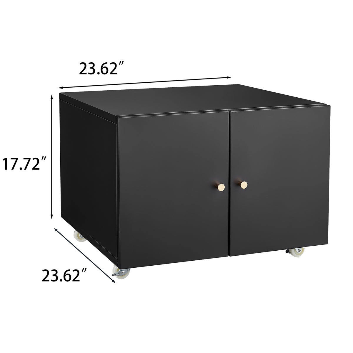 White Mobile Steel Copier Cabinet & Office Storage Stand