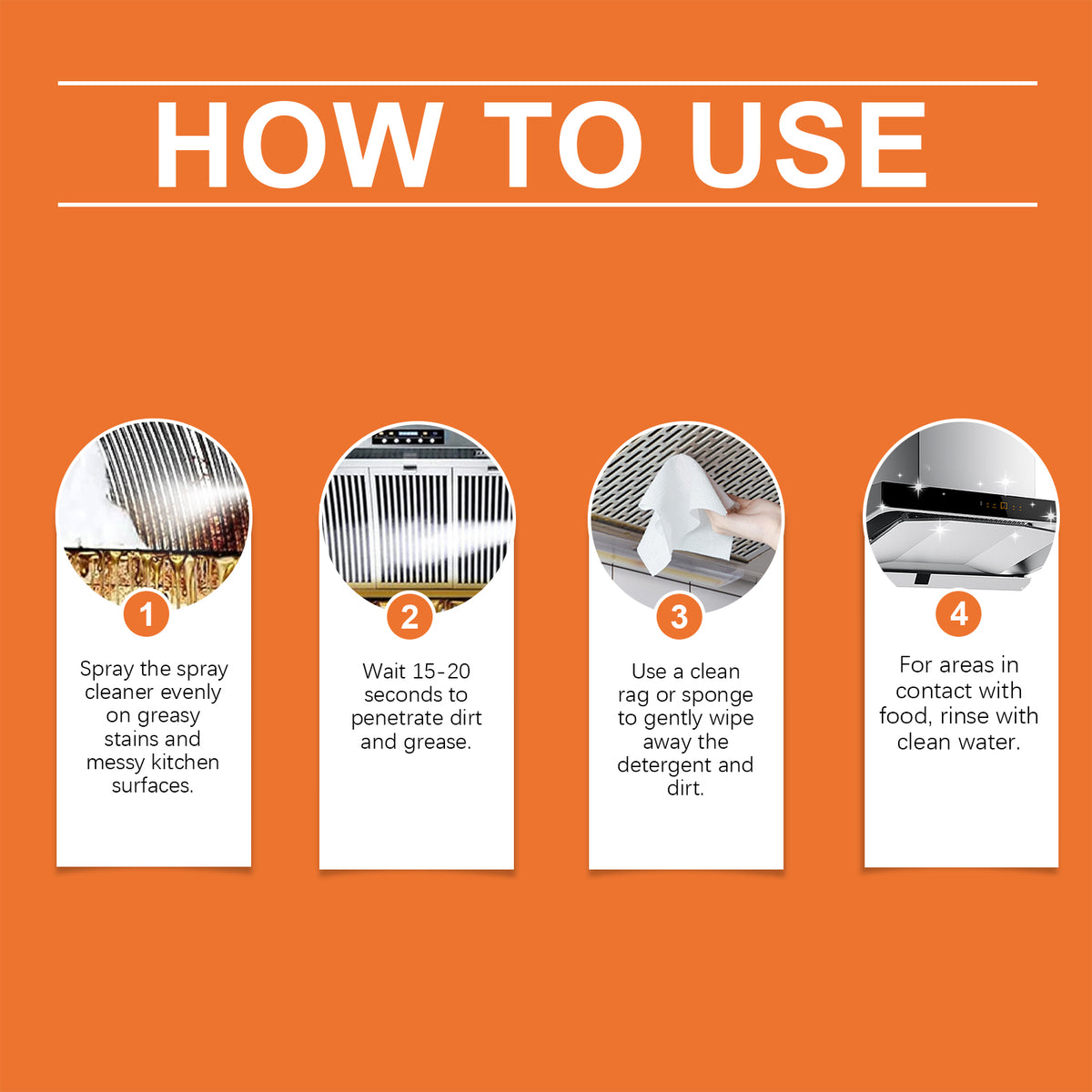 Kitchen Hood & Cooktop Grease Cleaner