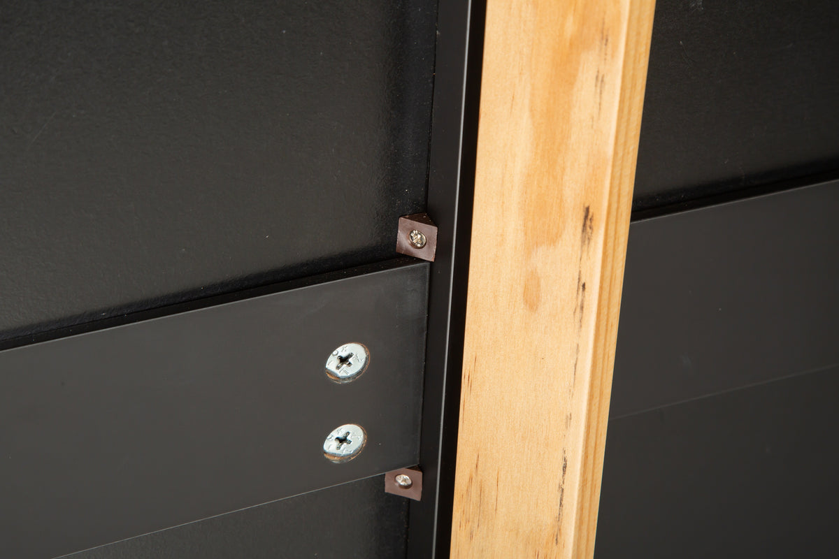 Black Rolling Kitchen Island with Extendable Rubber-Wood Top