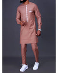 Men's Printed Dashiki Two-Piece Set