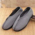 Men's Denim Meditation Slip-On Shoes – Gray, Khaki or Brown