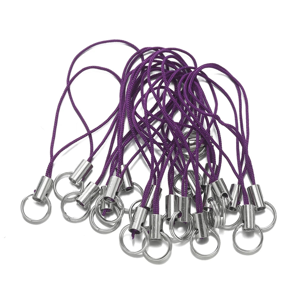 Polyester Lanyard Cords with Double Jump Rings – 20/50 Pack