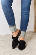 Pointed-toe braided trim mules by East Lion Corp featuring stylish design and neutral color, perfect for casual or dressy outfits.