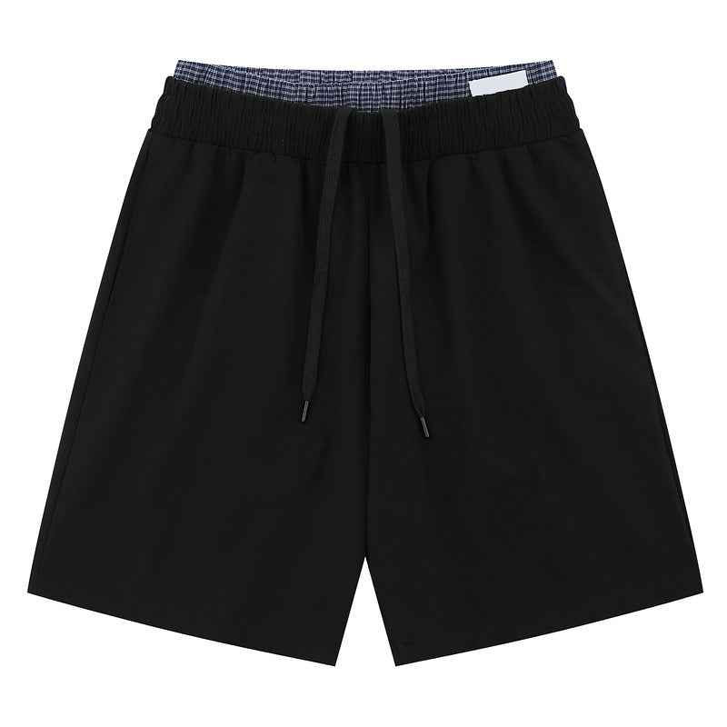 Men's Summer Thin Quick-Dry Sports Pants Straight Casual Five-Point Pants Large Trunks