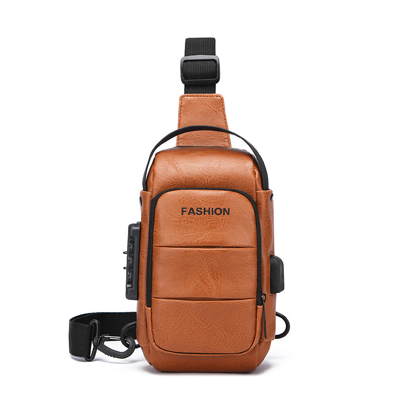 Women's Waterproof USB Crossbody Chest Bag