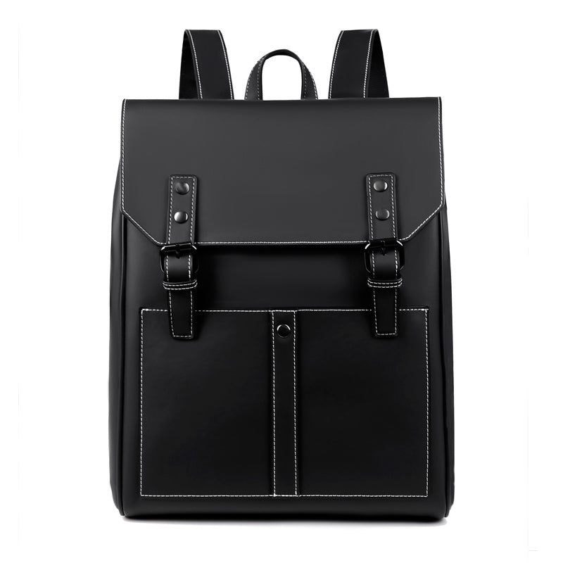 Men's 20–35L PU Leather Computer Backpack