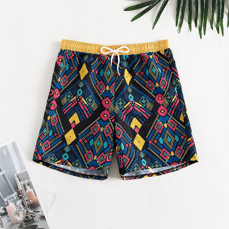 Women's Printed Mid-Length Swim Shorts