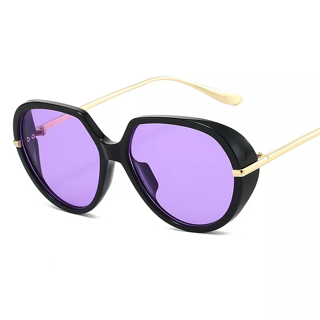 Trendsi oversized tinted sunglasses with large frames and dark lenses, stylish accessory for sun protection and fashion.