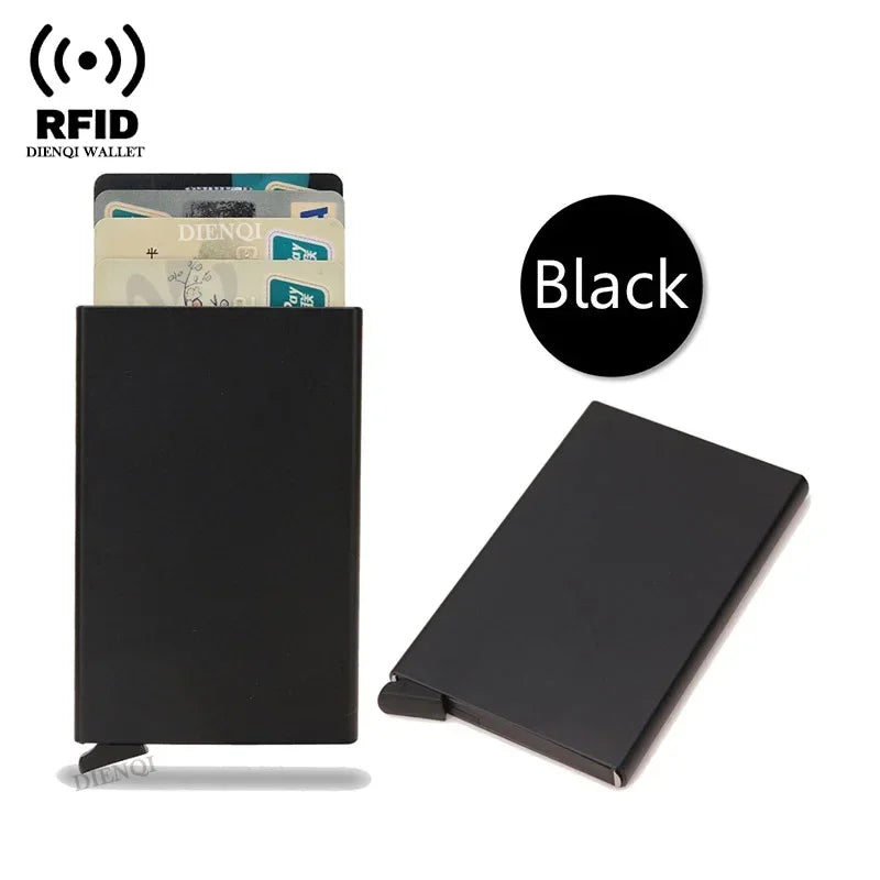 RFID Pop-Up Metal Card Holder Wallet