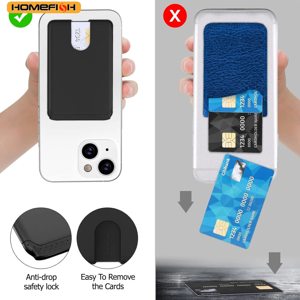 Adhesive Silicone Phone Card Holder