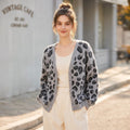Leopard print V-neck sweater eprolo