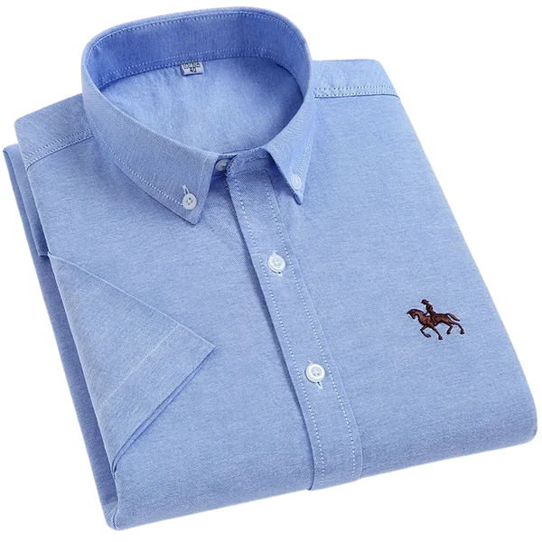 Men's Cotton Oxford Short-Sleeve Shirt