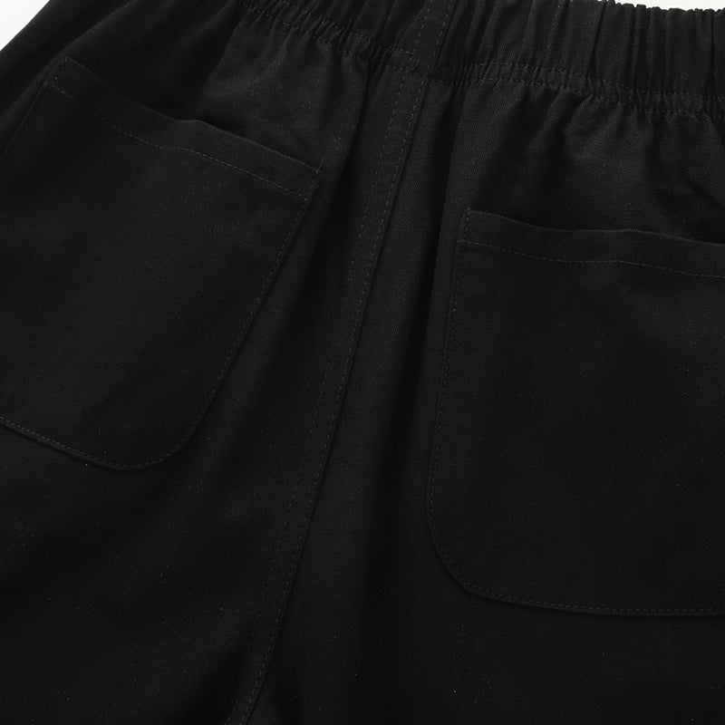 Boys' Elastic-Waist Cotton Sports Shorts