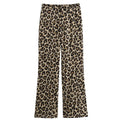 Women's Leopard-Print Wide-Leg Sport Pants